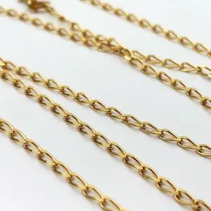 18ct Gold Chain Curb Link Necklace
