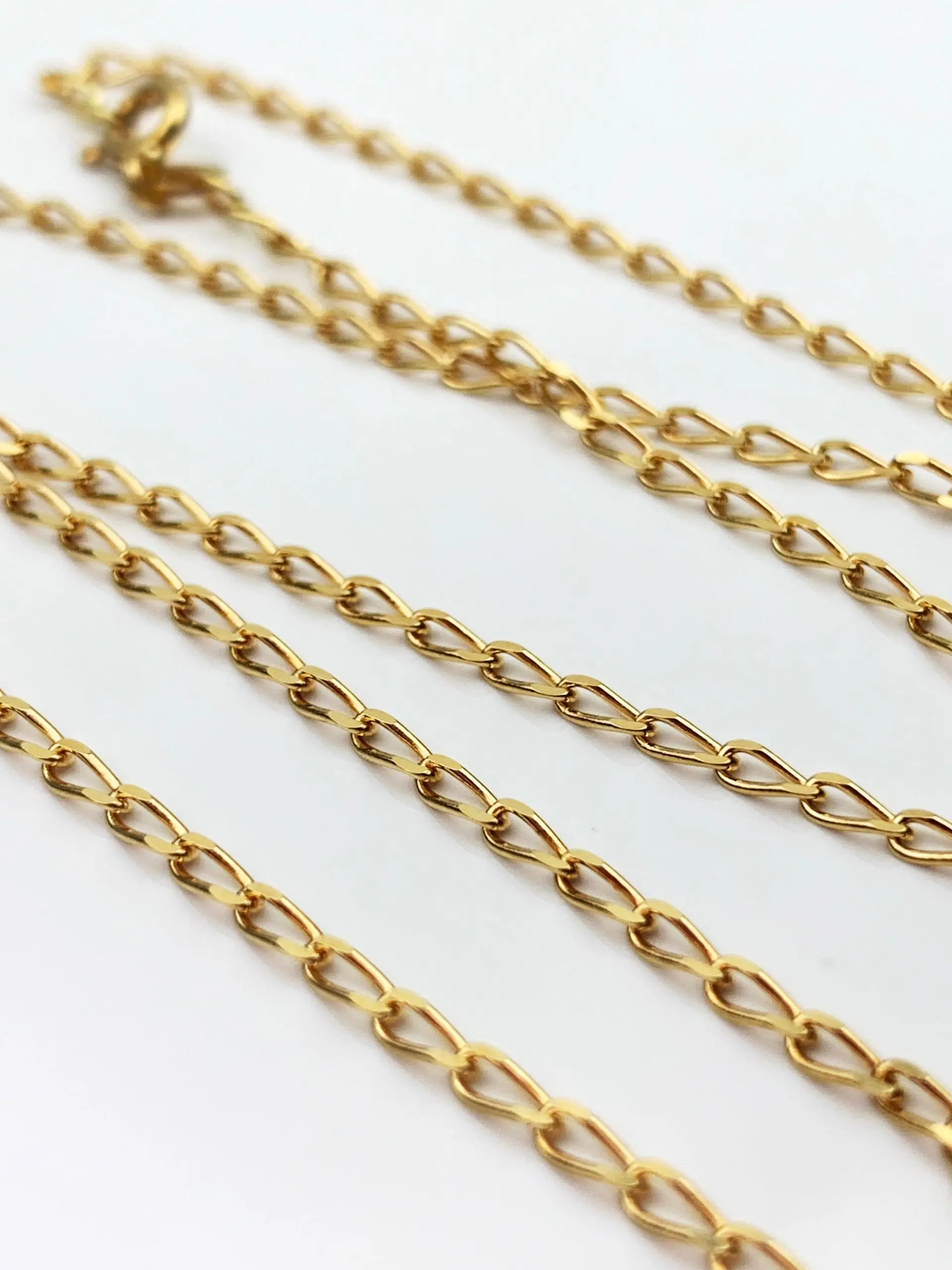 18ct Gold Chain Curb Link Necklace