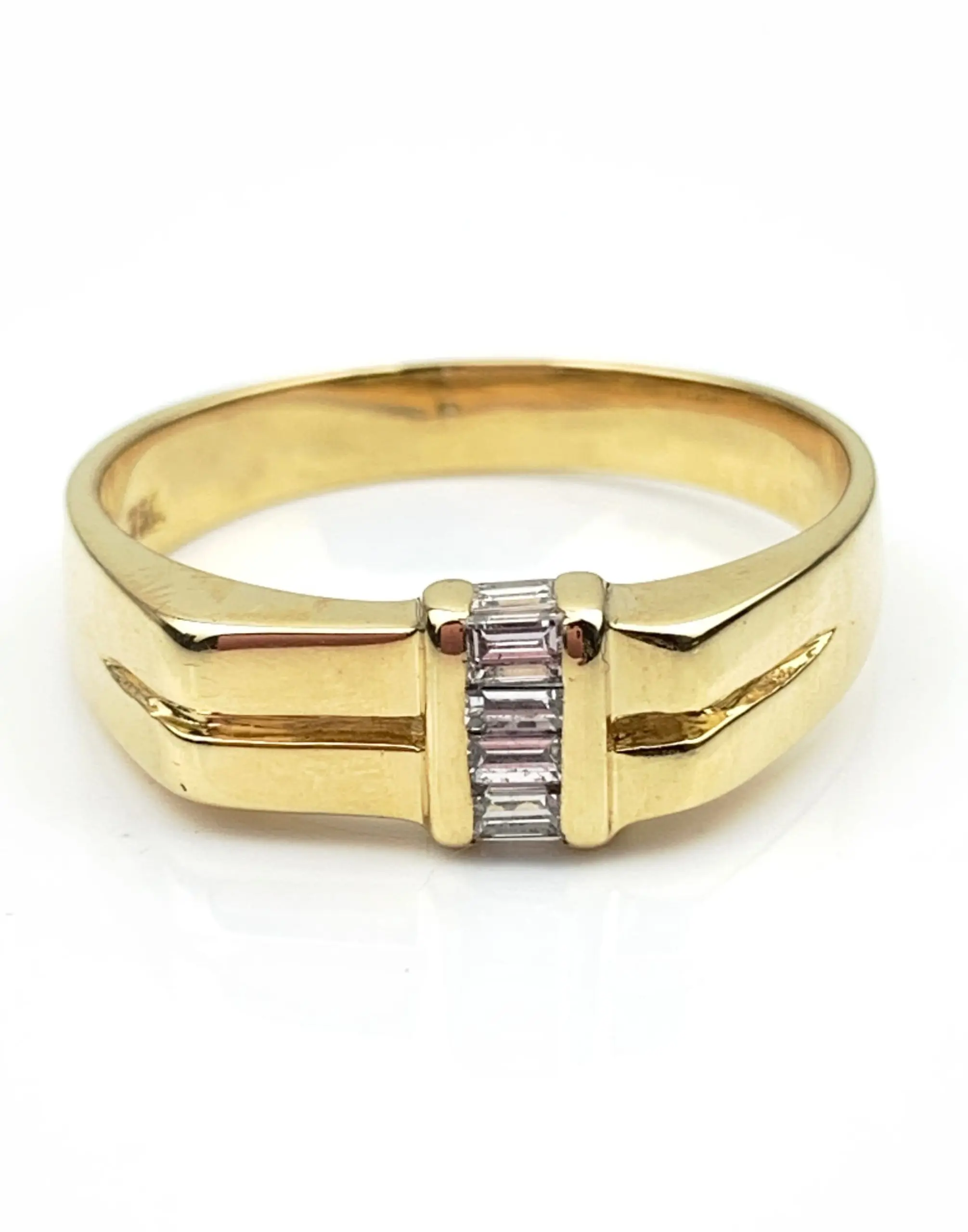 18ct Gold Mens Diamond Ring