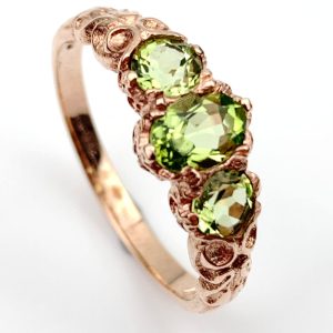 9ct Rose Gold Peridot Ring