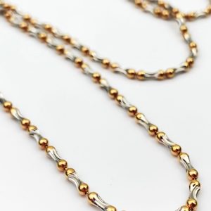 21ct Two-tone Gold Necklace