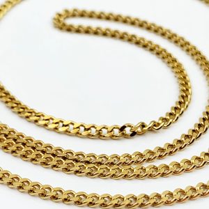 18ct Gold Chain Curb Link Necklace
