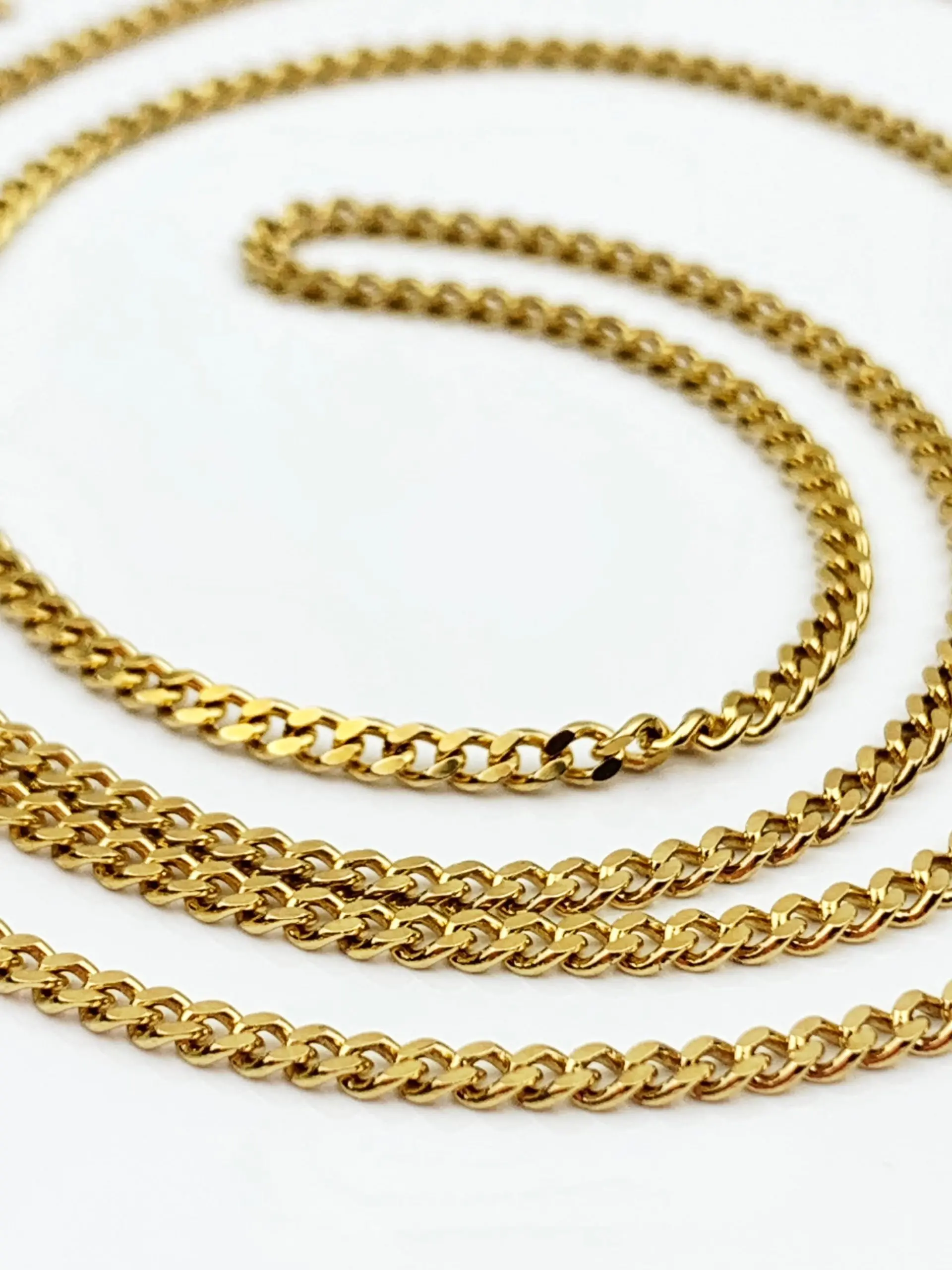 9ct Gold Chain Curb Link Necklace