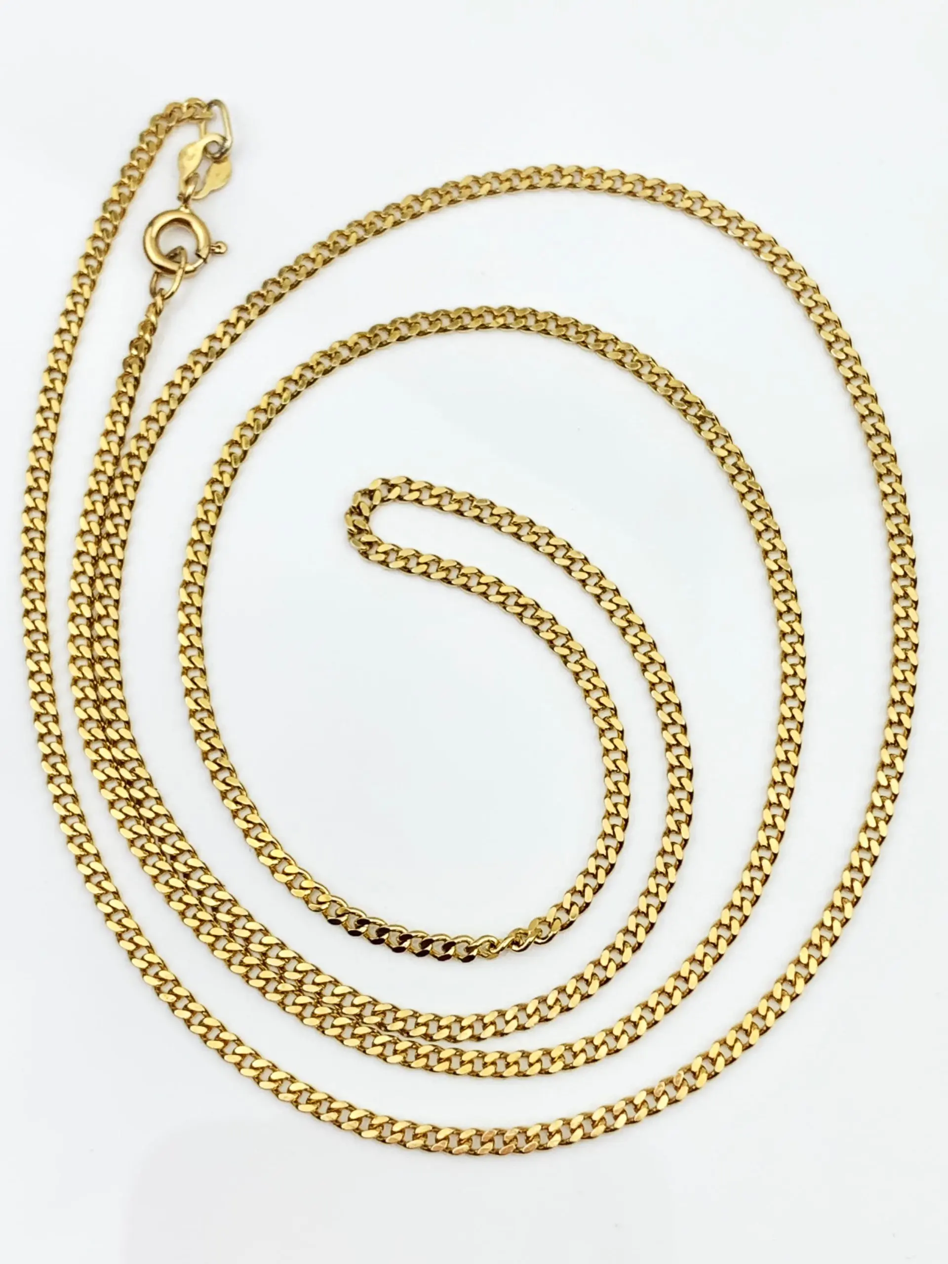 9ct Gold Chain Curb Link Necklace - Image 3