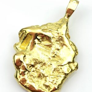 Solid 18ct Gold Nugget Pendant
