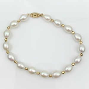 9ct Gold Pearl Bracelet