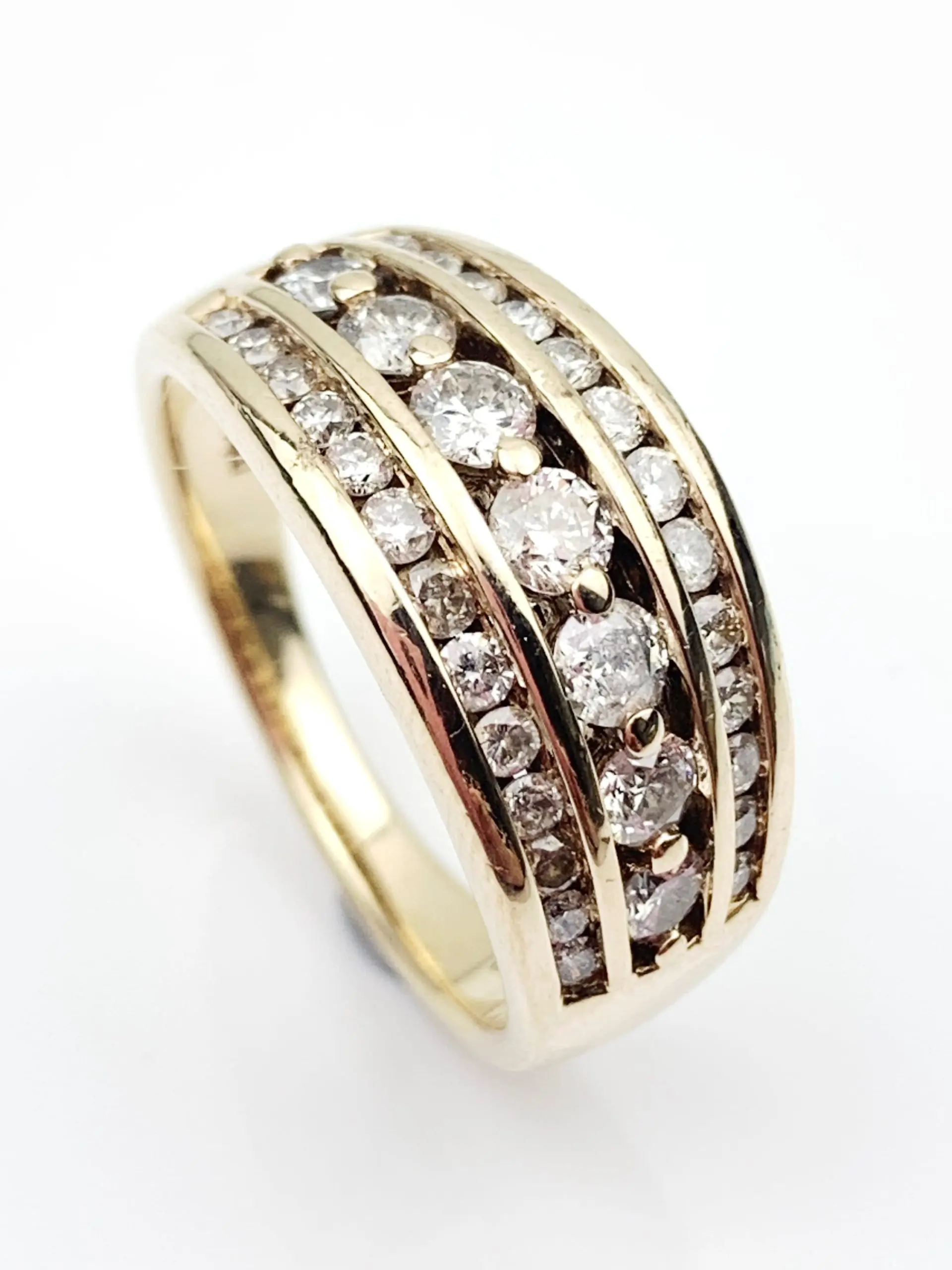 10ct Gold Cluster Diamond Ring
