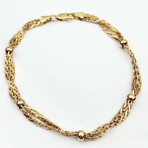 9ct Fancy Gold Bracelet