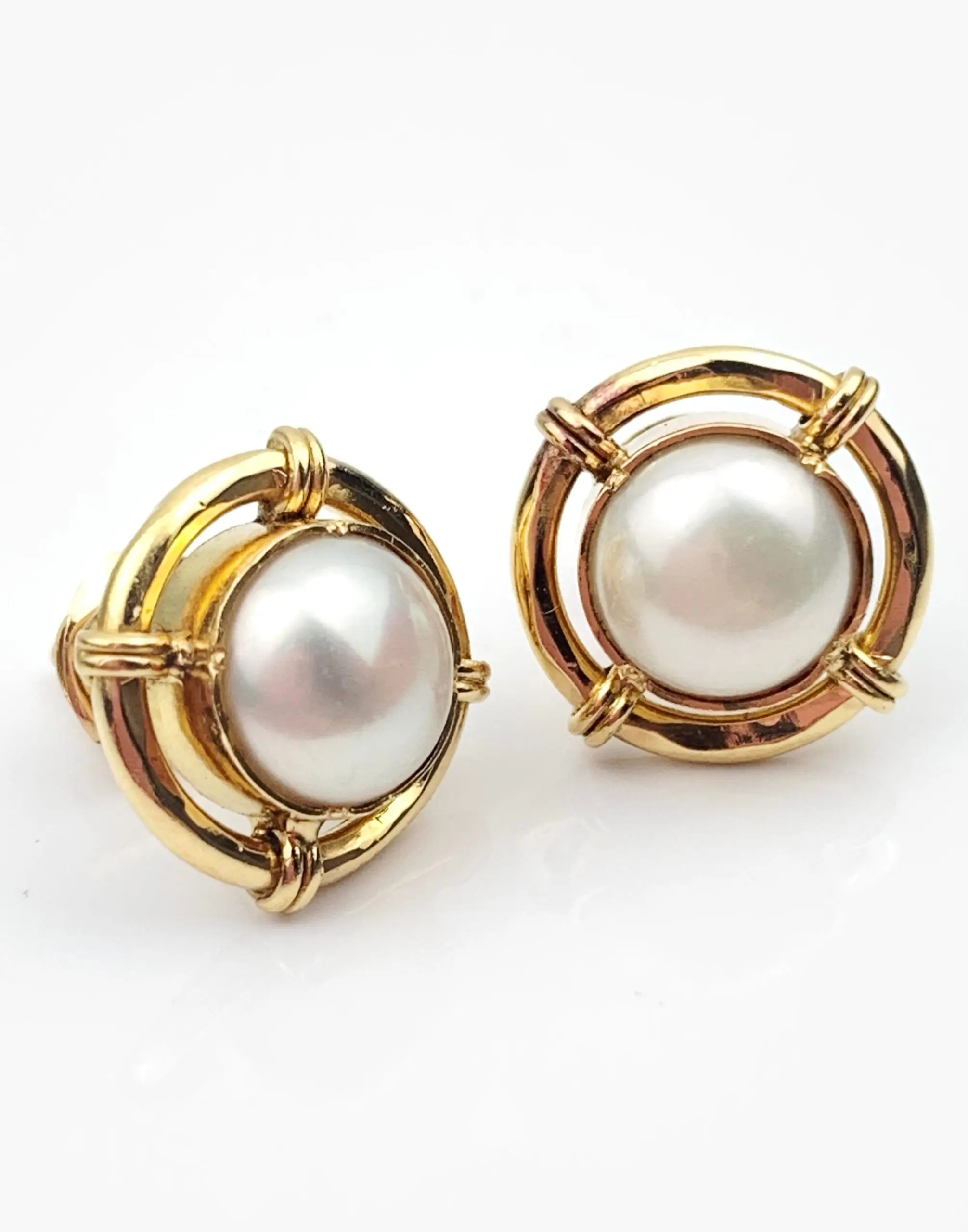 18ct Gold Pearl Earrings