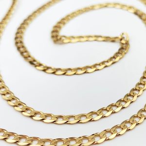 9ct Gold Chain Curb Link Necklace