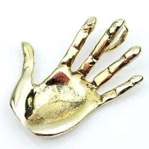 18ct Gold Hand Pendant
