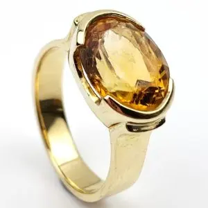 14ct Gold Citrine Ring