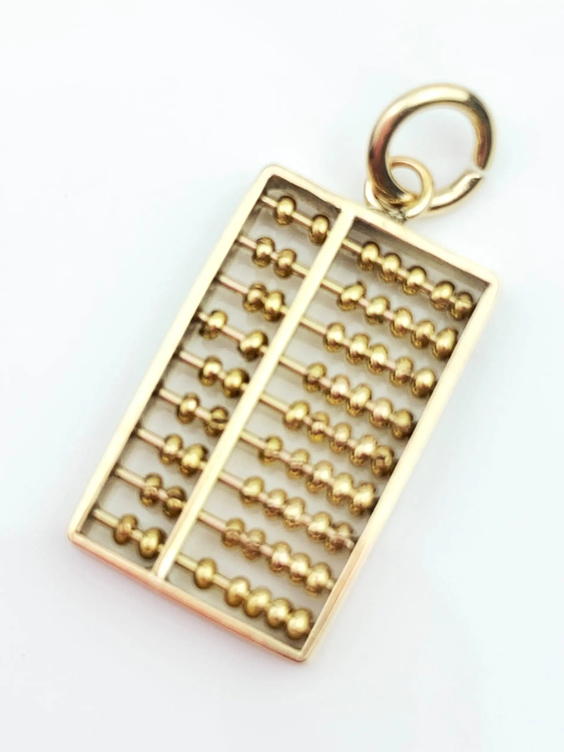 14ct Gold Abacus Pendant