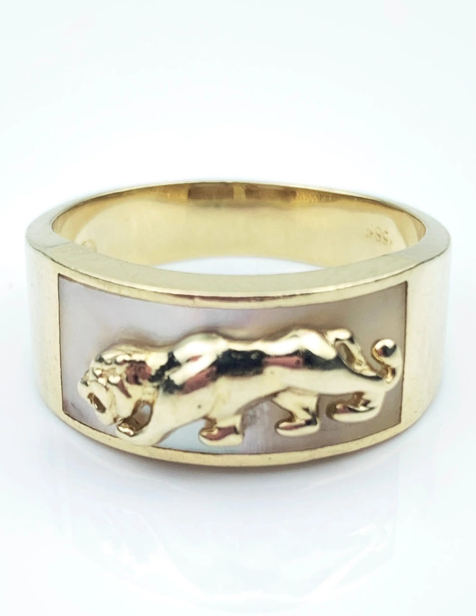 14ct Gold Tiger Ring - Small/Pinky