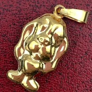 18ct Gold Hound Dog Pendant