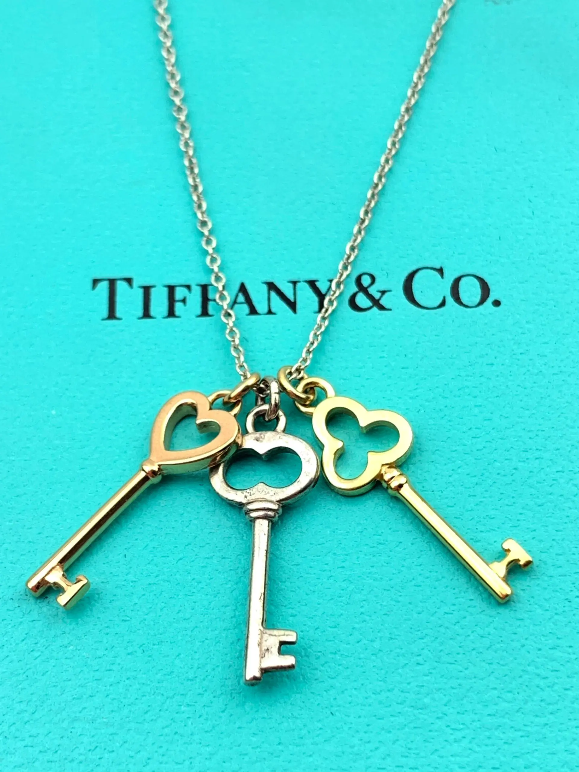Tiffany & Co Triple Key Necklace