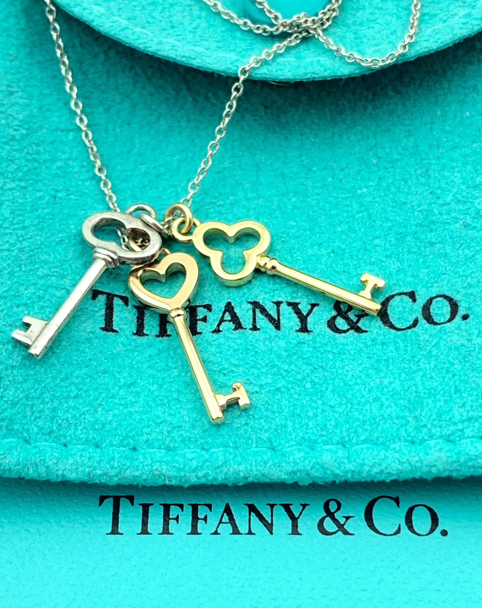 Tiffany & Co Triple Key Necklace - Image 2
