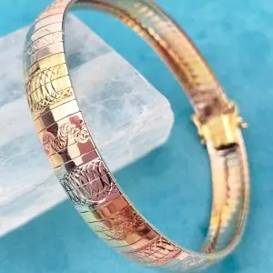 18ct Gold Bracelet Omega Style