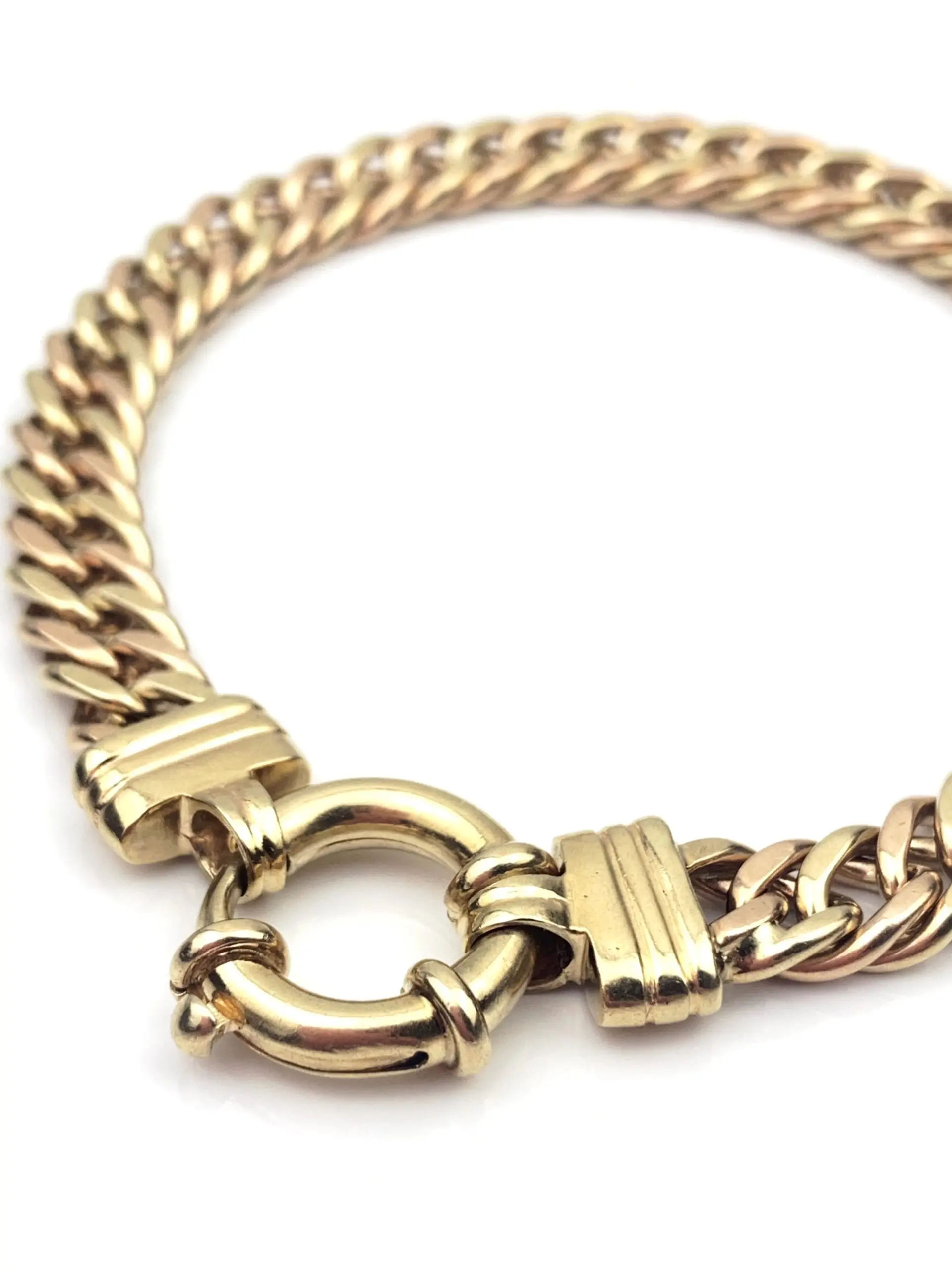 9ct Gold Bracelet Double Curb Link