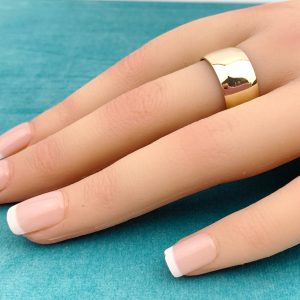 9ct Gold Ring Cigar Band