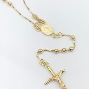 14ct Gold Rosary Necklace