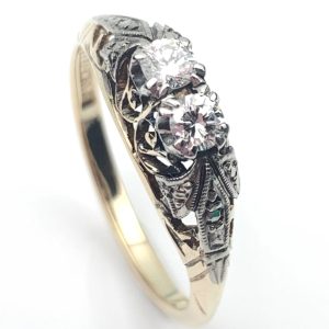 18ct Gold Vintage Diamond Ring