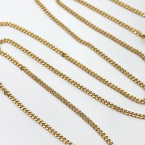 9ct Gold Chain Curb Link Necklace