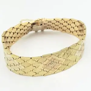 Vintage 18ct Multi-Tone Gold Bracelet