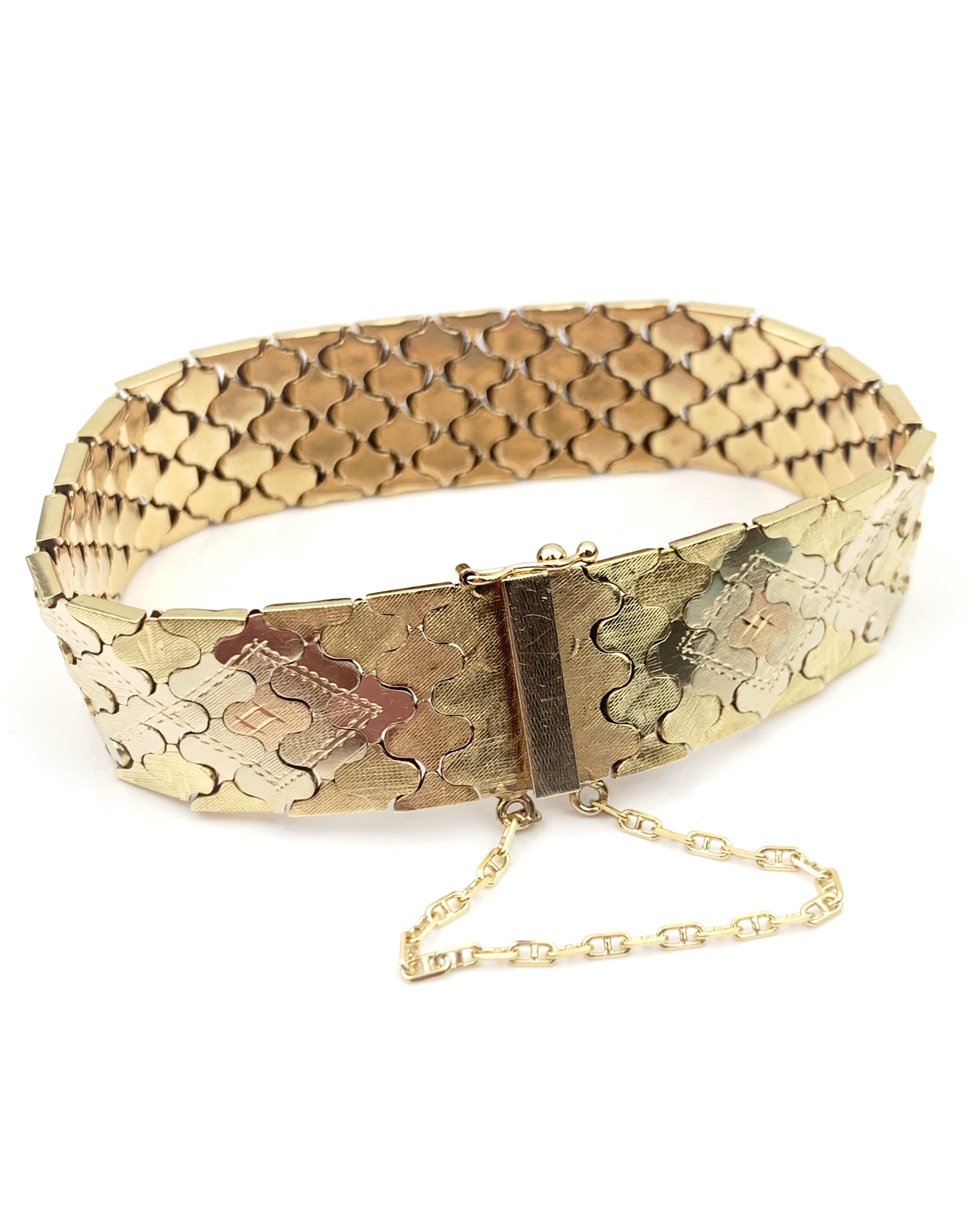 Vintage 18ct Multi-Tone Gold Bracelet - Image 3