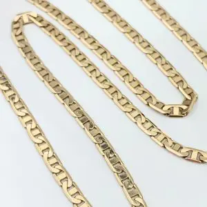 9ct Gold Chain Flat Anchor Link Necklace