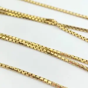 9ct Gold Chain Box Necklace