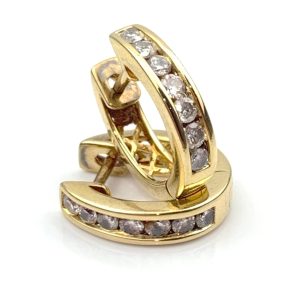 18ct Gold Diamond Earrings