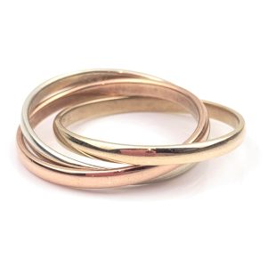 9ct Gold Rings - Interconnected Trinity Rings