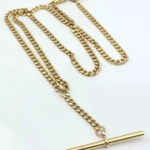 9ct Gold Albert Chain & T-Bar