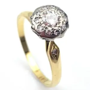 Vintage 18ct Gold Diamond Ring