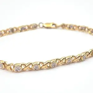 9ct Gold Diamond Tennis Bracelet