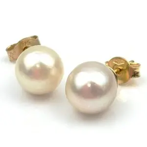 9ct Gold Pearl Earrings