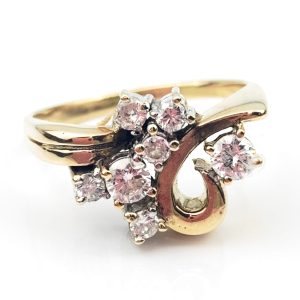 14ct Gold Cluster Diamond Ring