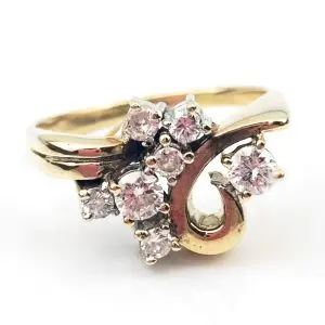 14ct Gold Cluster Diamond Ring