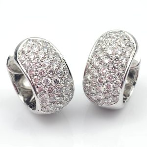 18ct White Gold Diamond Earrings