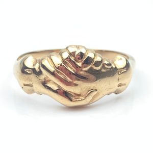 9ct Gold Fede Ring - Love Ring