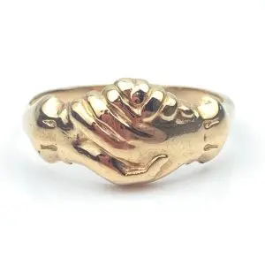 9ct Gold Fede Ring - Love Ring