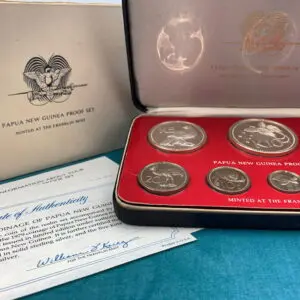 1979 Papua New Guinea Proof Coin Set - Franklin Mint