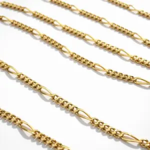 18ct Gold Chain Figaro Link Necklace